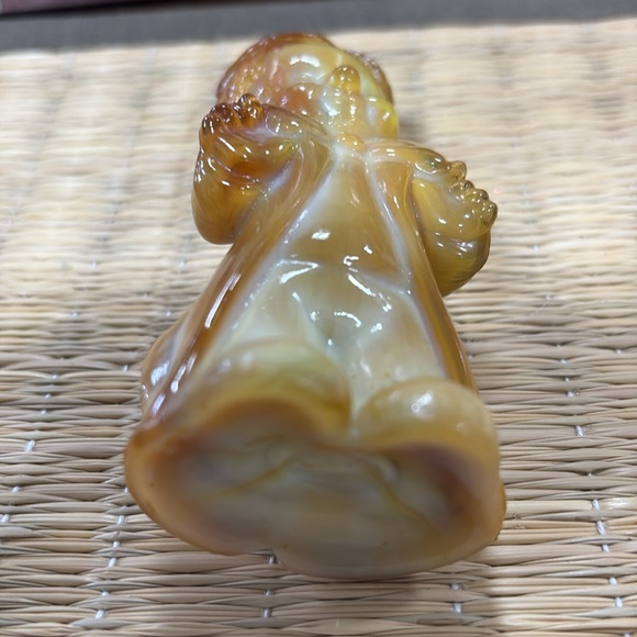 Vintage Boyd Slag Glass "Chuckles the Clown"  Chocolate, Caramel - Picture 3 of 4